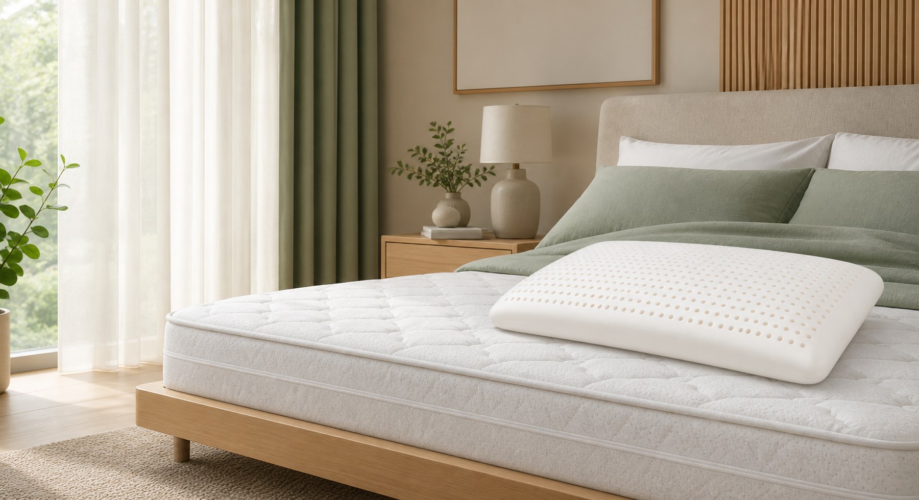 Latex bedding sample setting