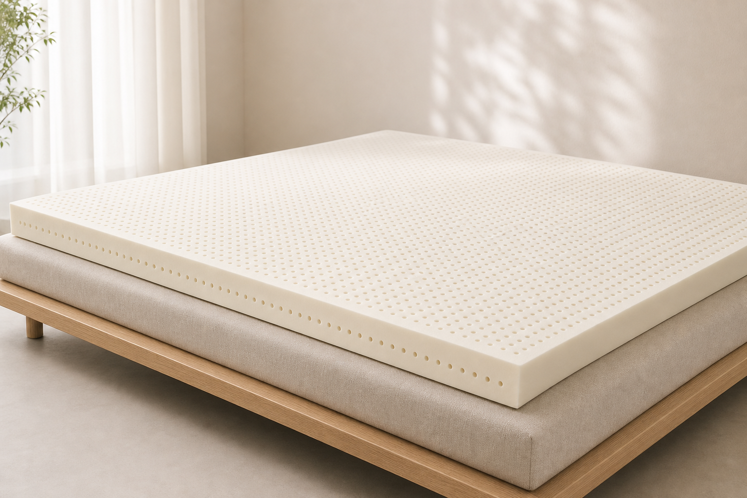Latex mattress topper